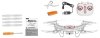 Syma X5UW-D (zdalnie obracana kamera WiFi FPV 720p, 2.4GHz) - Biały